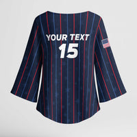 Custom USA Soccer 2026 Kimono Sleeve Blouse Stars and Stripes Take the Field
