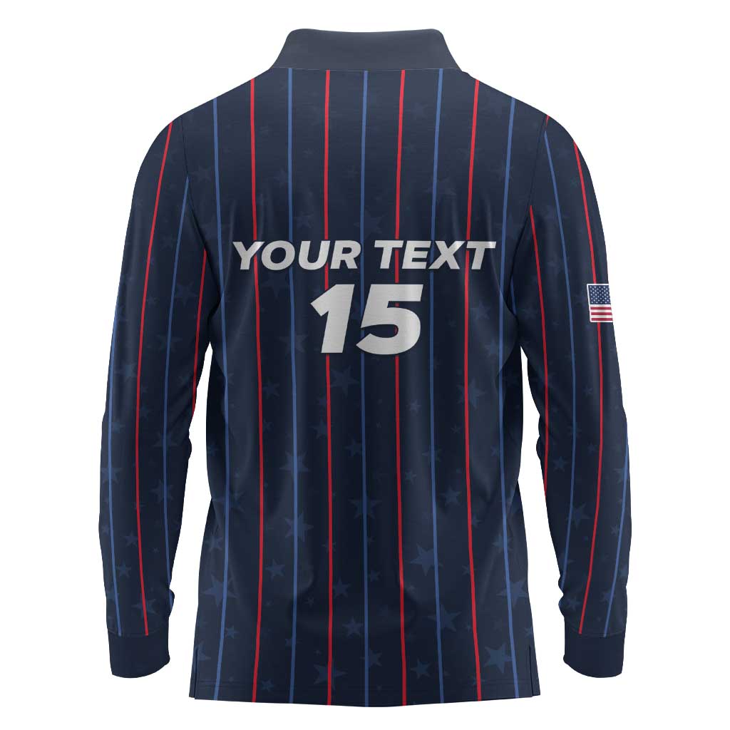 Custom USA Soccer 2026 Long Sleeve Polo Shirt Stars and Stripes Take the Field