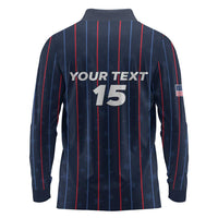 Custom USA Soccer 2026 Long Sleeve Polo Shirt Stars and Stripes Take the Field