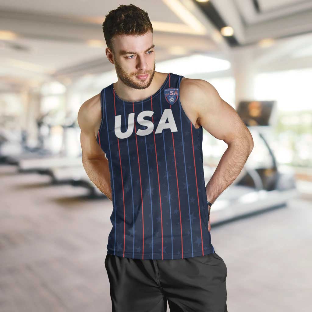 Custom USA Soccer 2026 Men Tank Top Stars and Stripes Take the Field