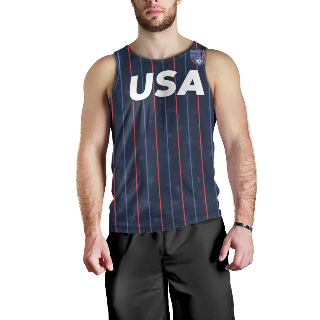 Custom USA Soccer 2026 Men Tank Top Stars and Stripes Take the Field