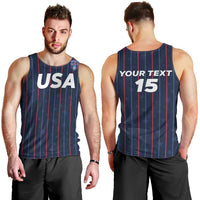 Custom USA Soccer 2026 Men Tank Top Stars and Stripes Take the Field