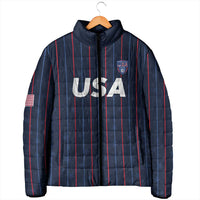 Custom USA Soccer 2026 Padded Jacket Stars and Stripes Take the Field