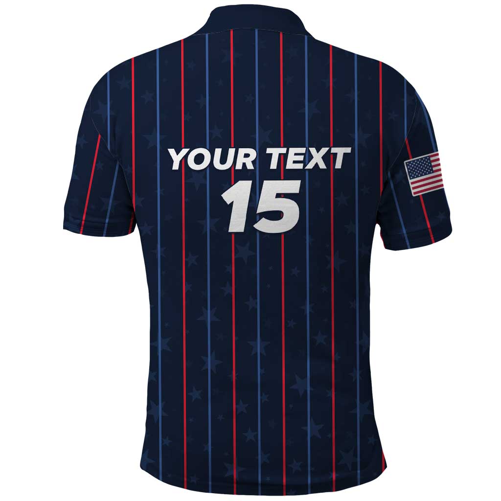 Custom USA Soccer 2026 Polo Shirt Stars and Stripes Take the Field