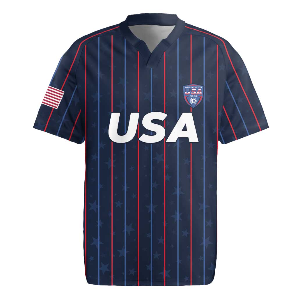 Custom USA Soccer 2026 Rugby Jersey Stars and Stripes Take the Field