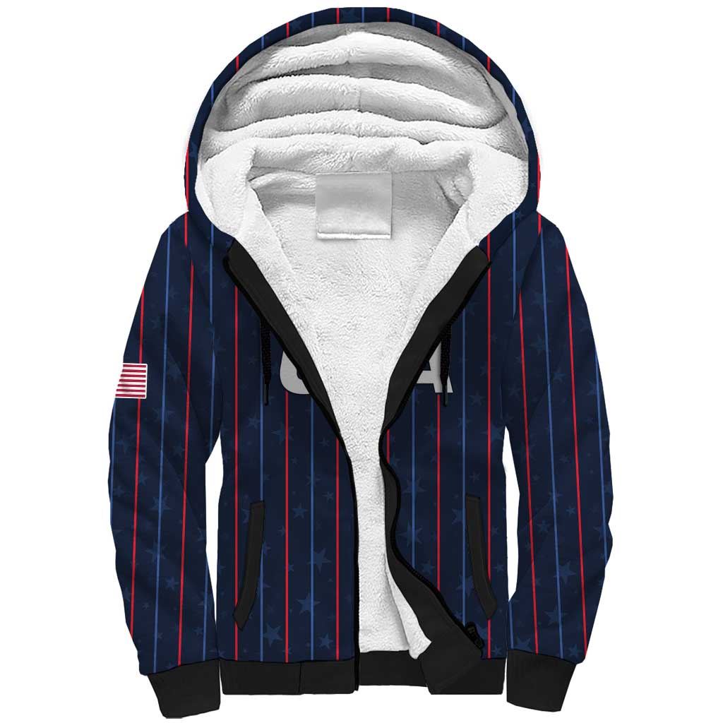 Custom USA Soccer 2026 Sherpa Hoodie Stars and Stripes Take the Field