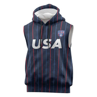 Custom USA Soccer 2026 Sleeveless Hoodie Stars and Stripes Take the Field