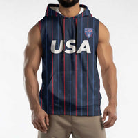 Custom USA Soccer 2026 Sleeveless Hoodie Stars and Stripes Take the Field
