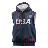Custom USA Soccer 2026 Sleeveless Zip Hoodie Stars and Stripes Take the Field
