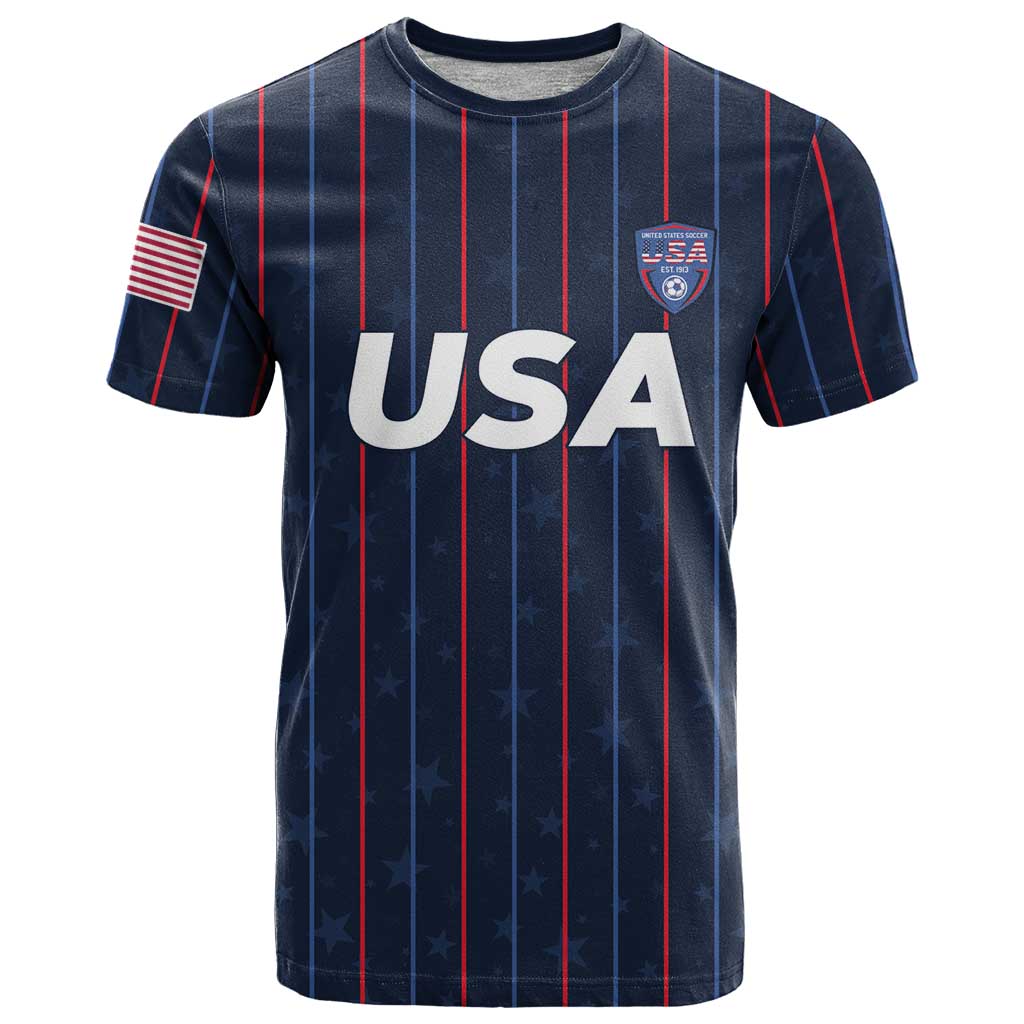 Custom USA Soccer 2026 T Shirt Stars and Stripes Take the Field