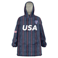 Custom USA Soccer 2026 Wearable Blanket Hoodie Stars and Stripes Take the Field