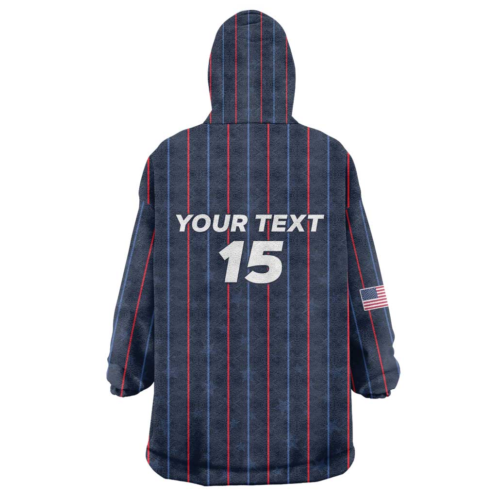 Custom USA Soccer 2026 Wearable Blanket Hoodie Stars and Stripes Take the Field