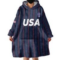 Custom USA Soccer 2026 Wearable Blanket Hoodie Stars and Stripes Take the Field