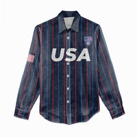 Custom USA Soccer 2026 Women Casual Shirt Stars and Stripes Take the Field