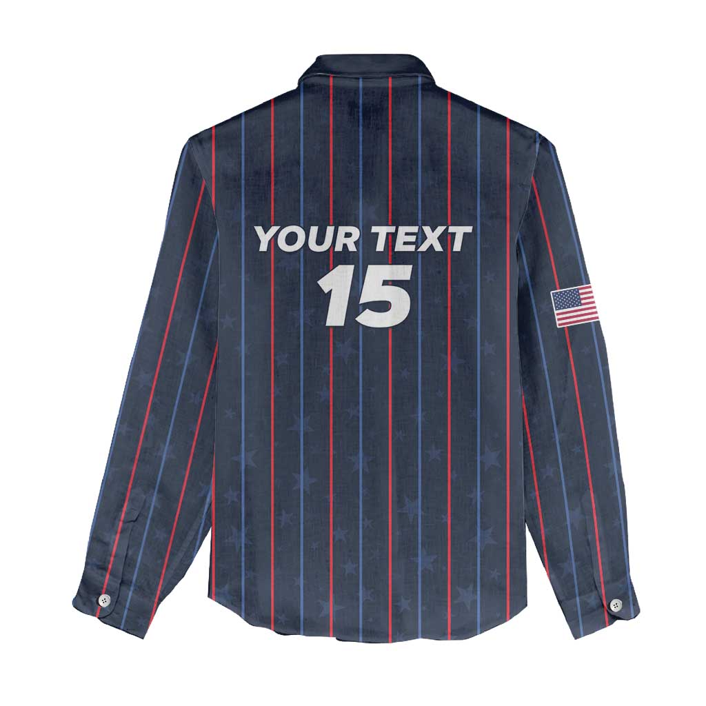 Custom USA Soccer 2026 Women Casual Shirt Stars and Stripes Take the Field