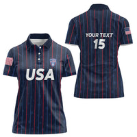 Custom USA Soccer 2026 Women Polo Shirt Stars and Stripes Take the Field