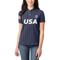 Custom USA Soccer 2026 Women Polo Shirt Stars and Stripes Take the Field