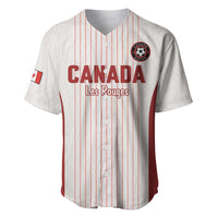Custom Canada Soccer 2026 Baseball Jersey True North Takes the Pitch - White