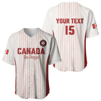 Custom Canada Soccer 2026 Baseball Jersey True North Takes the Pitch - White