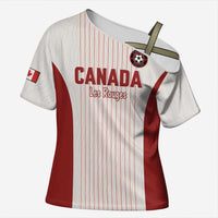 Custom Canada Soccer 2026 Cross Shoulder Shirt True North Takes the Pitch - White