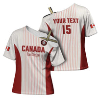 Custom Canada Soccer 2026 Cross Shoulder Shirt True North Takes the Pitch - White