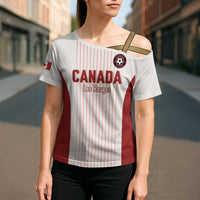 Custom Canada Soccer 2026 Cross Shoulder Shirt True North Takes the Pitch - White