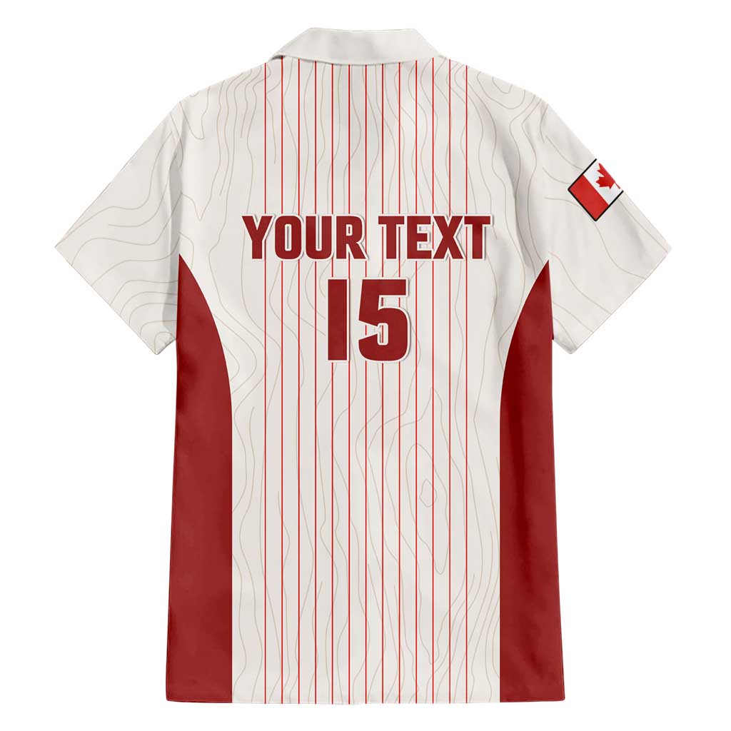 Custom Canada Soccer 2026 Hawaiian Shirt True North Takes the Pitch - White