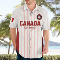 Custom Canada Soccer 2026 Hawaiian Shirt True North Takes the Pitch - White