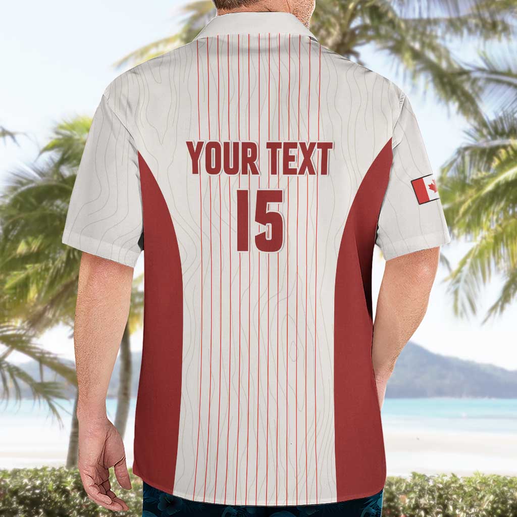 Custom Canada Soccer 2026 Hawaiian Shirt True North Takes the Pitch - White