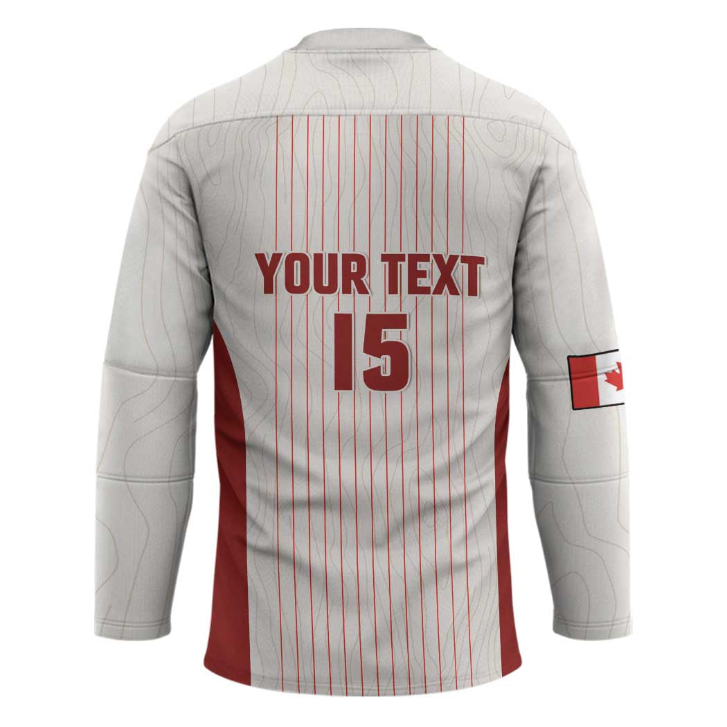 Custom Canada Soccer 2026 Hockey Jersey True North Takes the Pitch - White