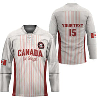 Custom Canada Soccer 2026 Hockey Jersey True North Takes the Pitch - White