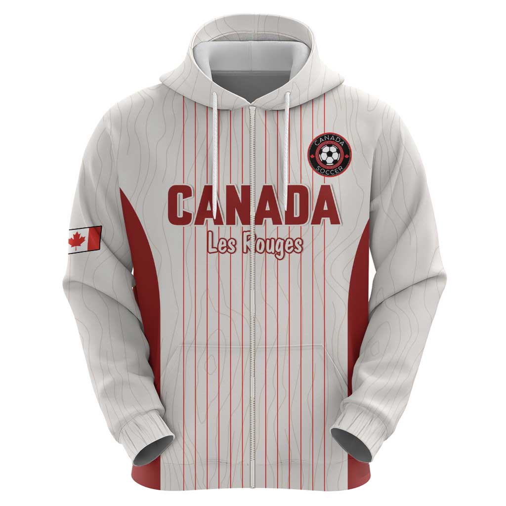 Custom Canada Soccer 2026 Hoodie True North Takes the Pitch - White