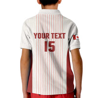Custom Canada Soccer 2026 Kid Polo Shirt True North Takes the Pitch - White