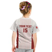 Custom Canada Soccer 2026 Kid T Shirt True North Takes the Pitch - White