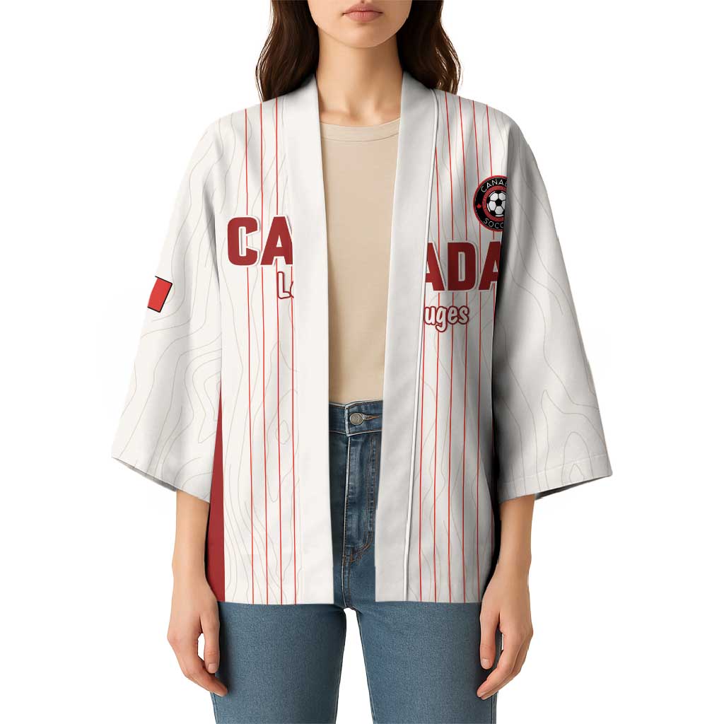 Custom Canada Soccer 2026 Kimono True North Takes the Pitch - White