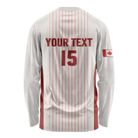 Custom Canada Soccer 2026 Long Sleeve Shirt True North Takes the Pitch - White