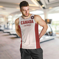 Custom Canada Soccer 2026 Men Tank Top True North Takes the Pitch - White
