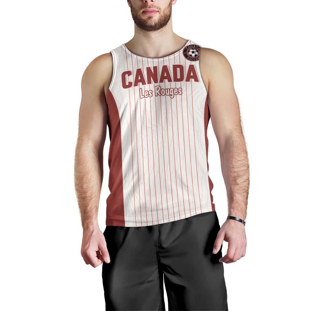 Custom Canada Soccer 2026 Men Tank Top True North Takes the Pitch - White