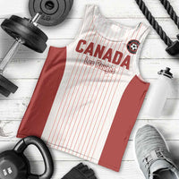 Custom Canada Soccer 2026 Men Tank Top True North Takes the Pitch - White