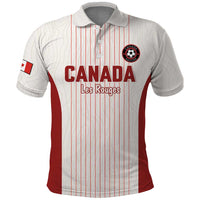 Custom Canada Soccer 2026 Polo Shirt True North Takes the Pitch - White