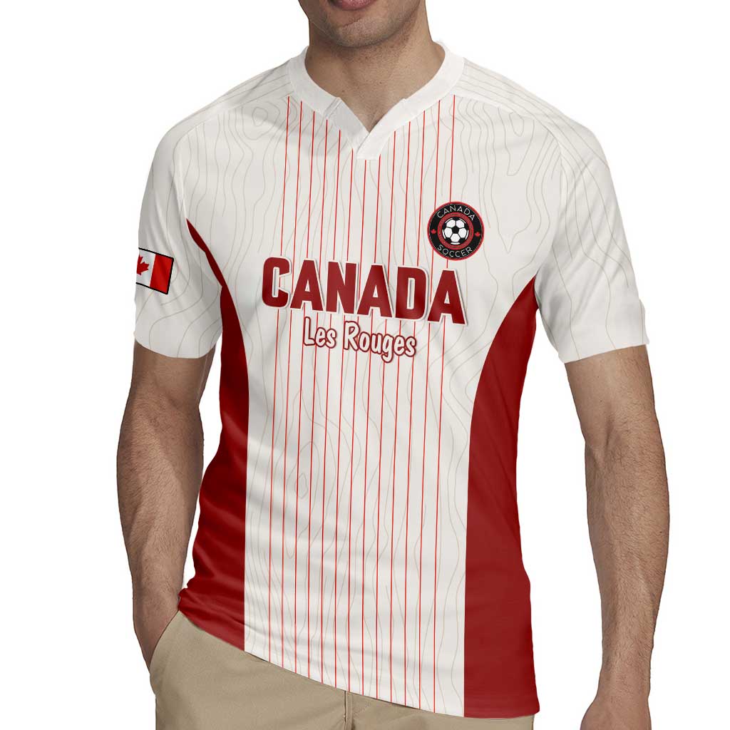 Custom Canada Soccer 2026 Rugby Jersey True North Takes the Pitch - White