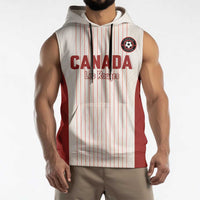 Custom Canada Soccer 2026 Sleeveless Hoodie True North Takes the Pitch - White