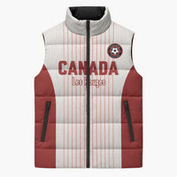 Custom Canada Soccer 2026 Sleeveless Puffer Jacket True North Takes the Pitch - White