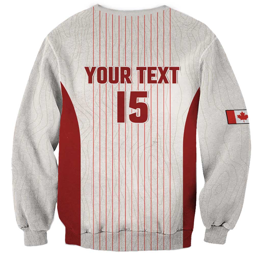 Custom Canada Soccer 2026 Sweatshirt True North Takes the Pitch - White