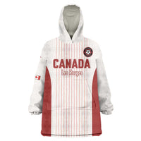 Custom Canada Soccer 2026 Wearable Blanket Hoodie True North Takes the Pitch - White