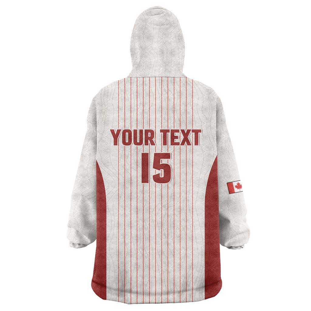 Custom Canada Soccer 2026 Wearable Blanket Hoodie True North Takes the Pitch - White