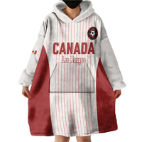 Custom Canada Soccer 2026 Wearable Blanket Hoodie True North Takes the Pitch - White