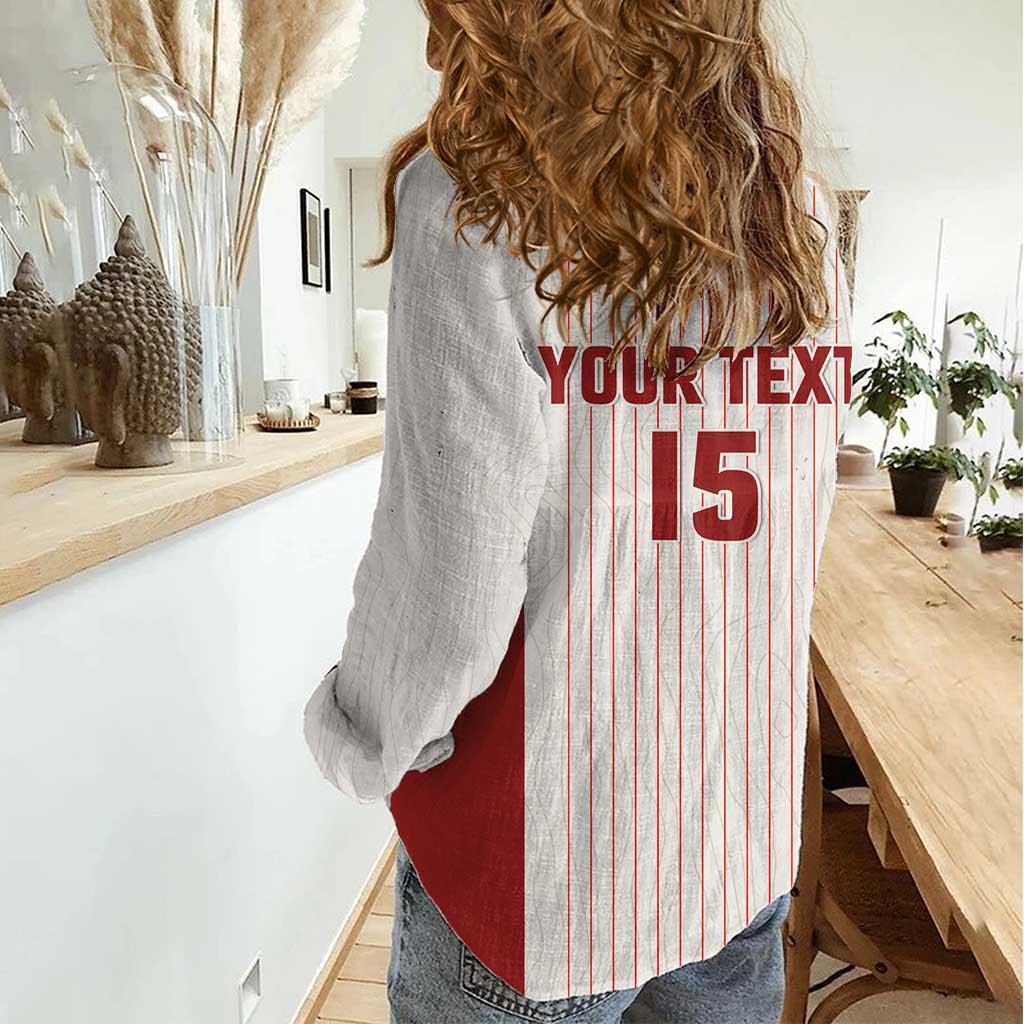 Custom Canada Soccer 2026 Women Casual Shirt True North Takes the Pitch - White