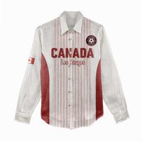 Custom Canada Soccer 2026 Women Casual Shirt True North Takes the Pitch - White