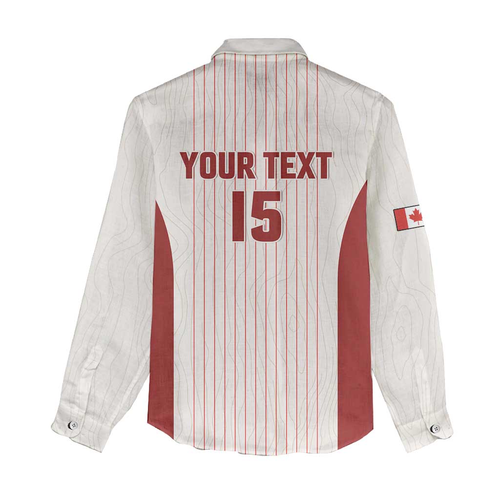 Custom Canada Soccer 2026 Women Casual Shirt True North Takes the Pitch - White
